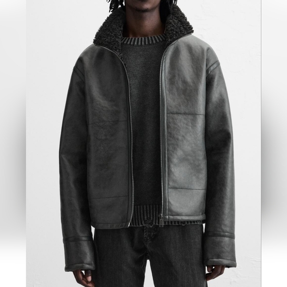 Zara Other - Black Zara Faux Leather Jacket